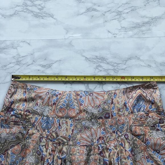 See by Chloe Womens 8 Silk Mini Skirt Multicolor Back Zipper Front Pockets - Picture 4 of 9